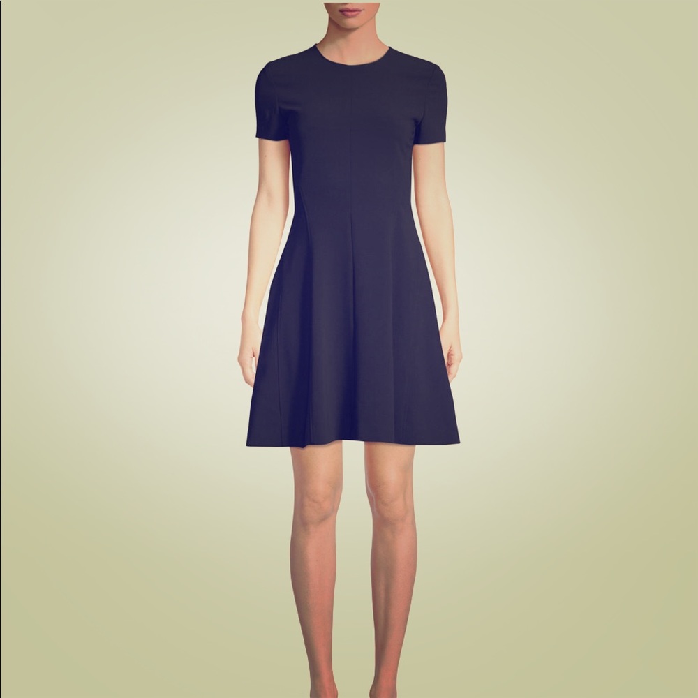 Theory admiral crepe dress black size 10